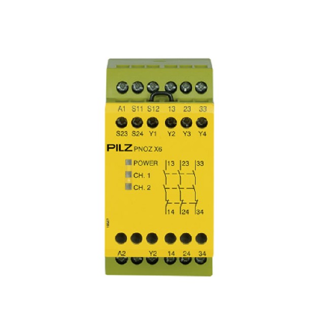 德國PILZ PNOZ X6 24VAC 24VDC 3n/o安全繼電器774729